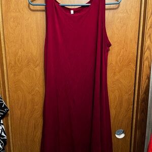 Maroon Midi Dress